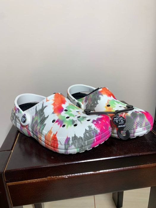 Crocs sport casual Крокси утеплені зимові тапочки домашні яскраві коль