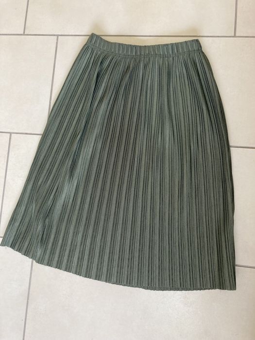 Plisowana spódnica khaki reserved rozm. 164 XS S