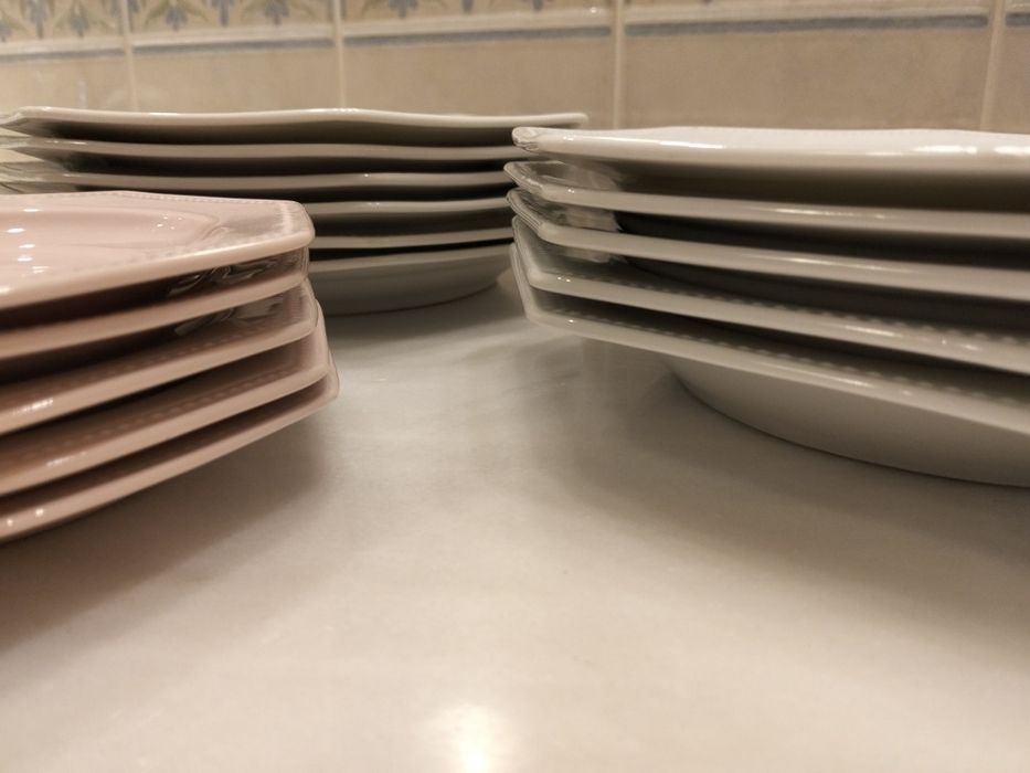 Pratos octogonais antigos Vista Alegre