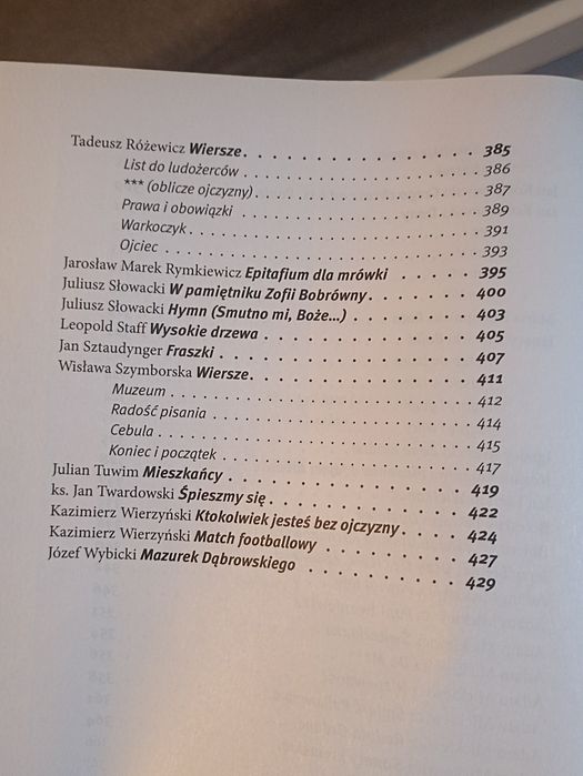 opracowania lektur i wierszy