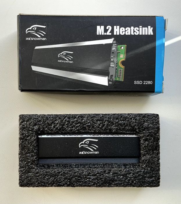 HeatSink Snowman M.2 SSD 2280 теплоотвод охолоджувач