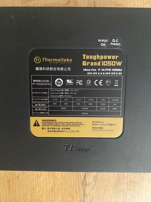 Zasilacz Thermaltake Toughpower Grand 1050W