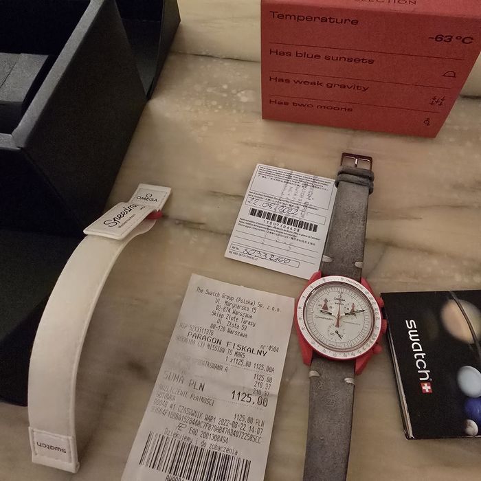 Omega x Swatch Zegarek  Moonswatch Mission To Mars
