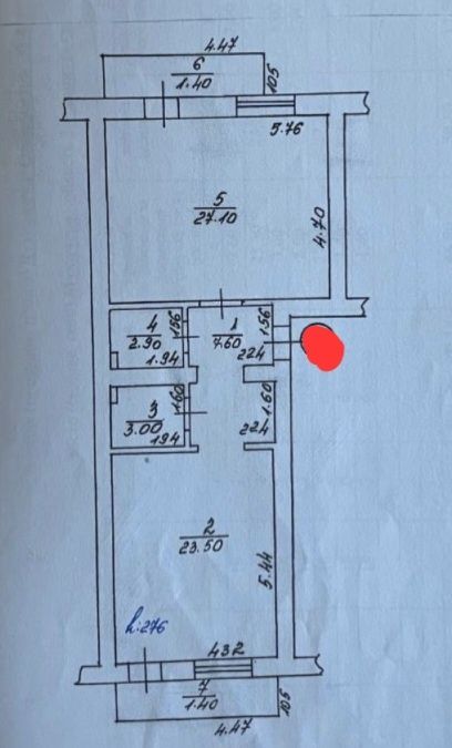 Продаж 2 кімнатной квартири в новобудові.