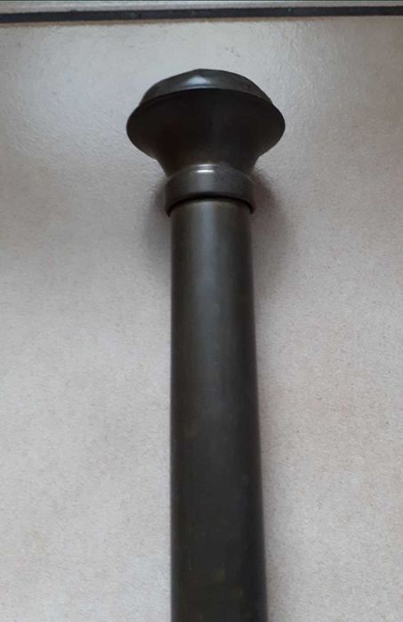 Oryginalny stary karnisz z mosiądzu, antyk