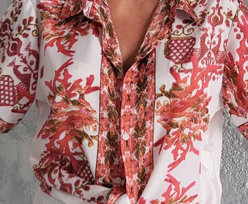 Antica Sartoria bluzka włoska Boho roz XL