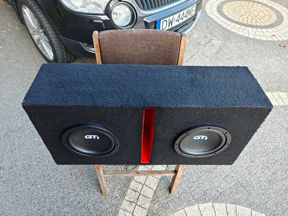 Skrzynia tuba basowa bassowa subwoofer dual 2x Crunch GTI84, Wysyłka darmowa!