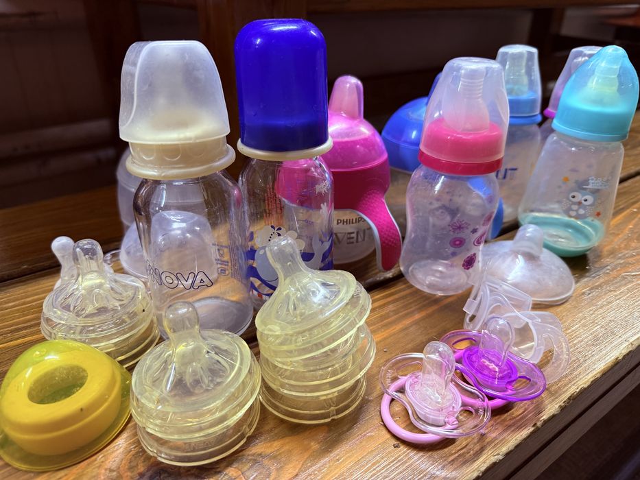 Пакет бутылочки avent соски стеклянные пластиковые