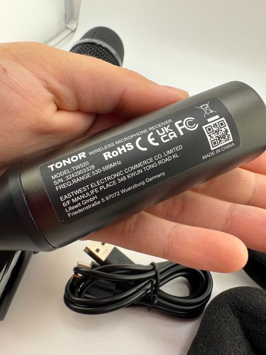 Mikrofon Tonor TW-520 bezprzewodowy karaoke wesela kościół regulacja