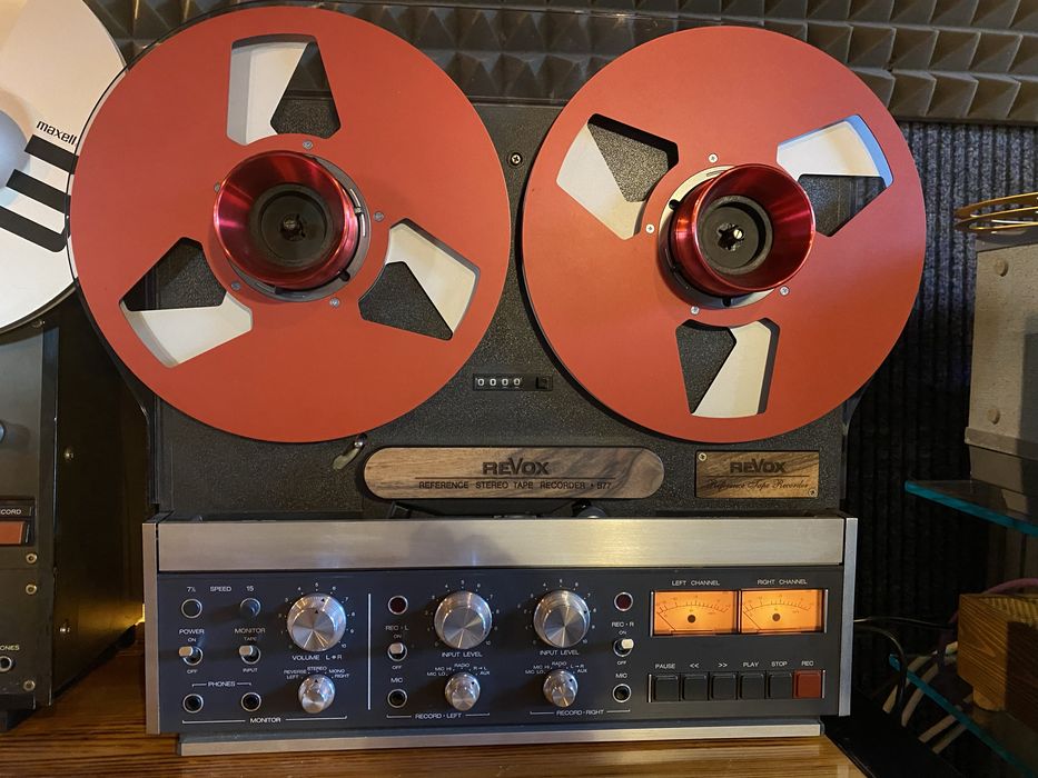 Revox B77 nakladki ozdobne - osłona glowic, nożyk do taśmy.