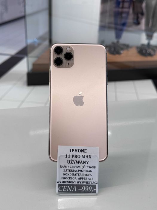 iPhone 11 PRO MAX 256GB Bat 83% Topcase Vivo *Raty 0%