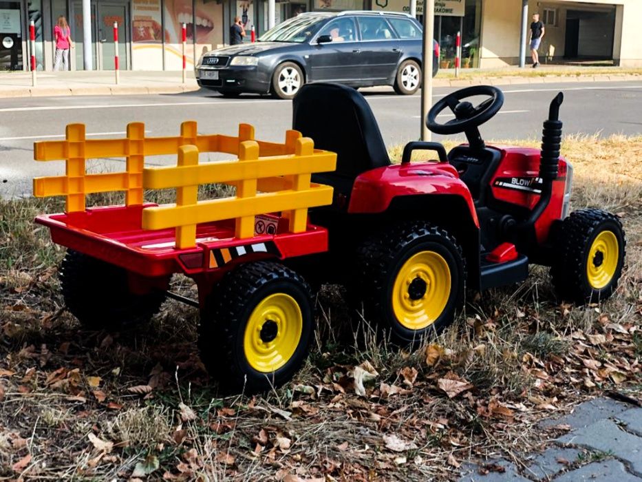 Traktor na Akumulator BLOW z Przyczepą dla dziecka 2x45W PILOT XMX611