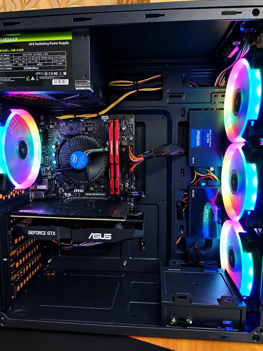 Бюджетный компьютер 1ST Player/H310M PRO/GTX 1050 ti/i3-9100f/16 OZU DDR 4/SSD sata