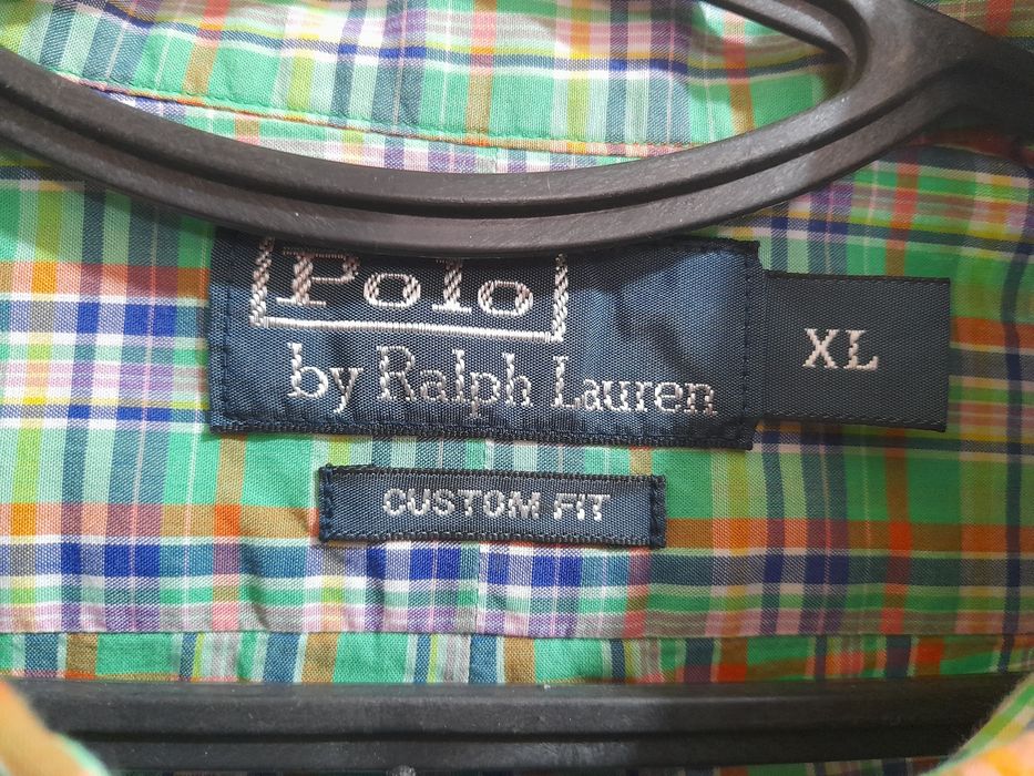 Сорочка чоловіча Polo by Ralph Lauren у яскраво-зелену клітинку р. XL