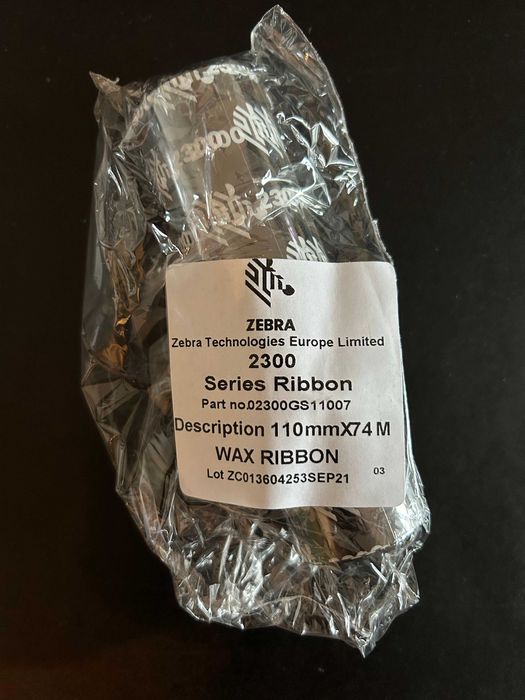 Taśma woskowa Zebra 64mm/74m