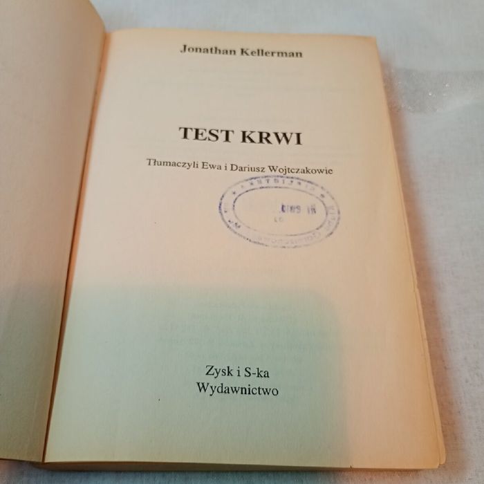 Test krwi.l Kellerman Jonathan