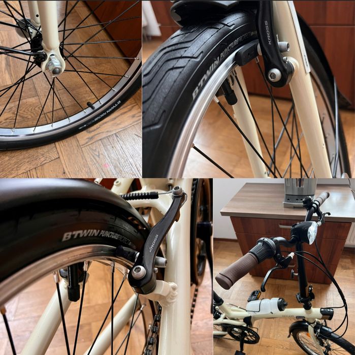 Btwin Fold 500  składak  Nowy model rower składany aluminiowy