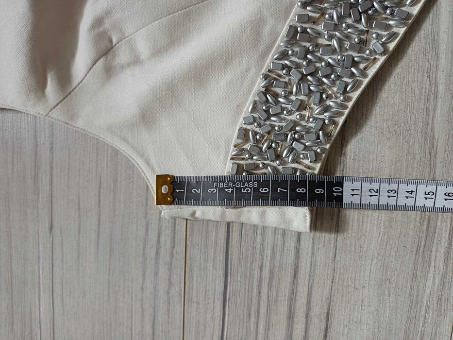 Kremowa kamizelka damska 36/38