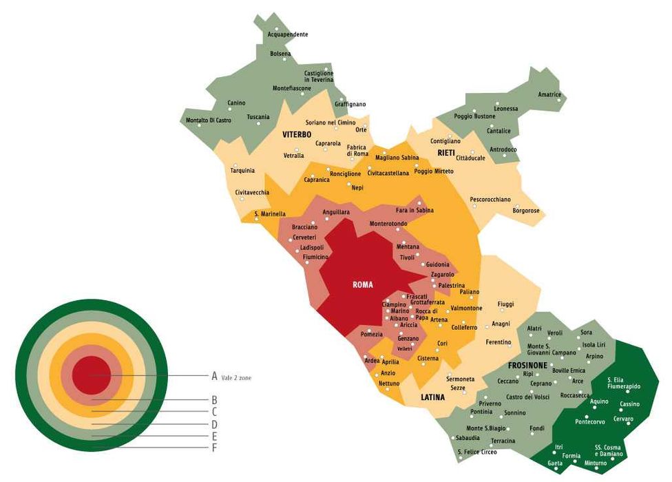 Bilet tygodniowy komunikacja miejska Rzym i Lazio (3 strefy)