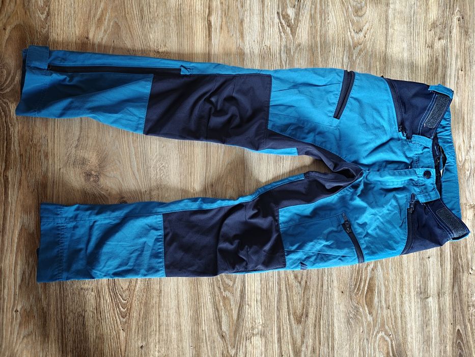 Spodnie techniczne trekkingowe sportowe outdoor skogstad 12 lat regulowany pas