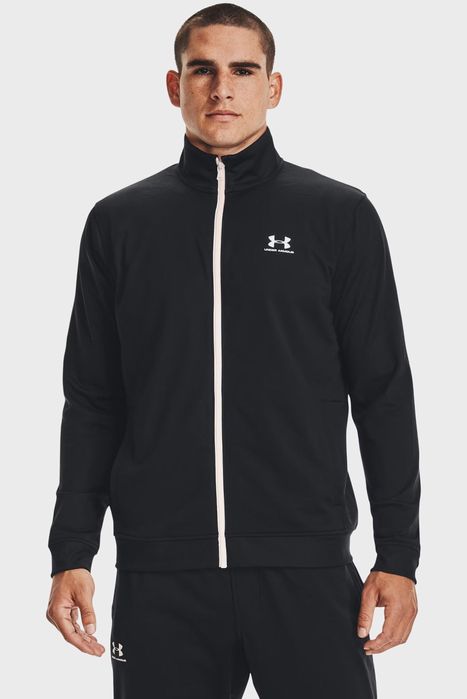 Under Armour Мужская черная спортивная кофта SPORTSTYLE TRICOT