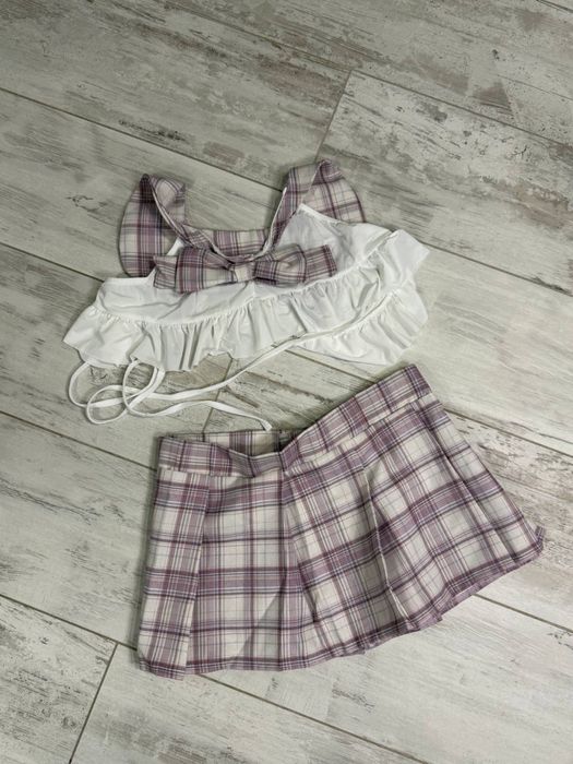 Сексуальный костюм школьницы, эротическое белье,