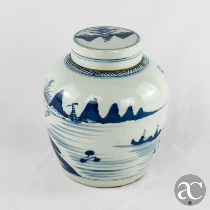 Pote de Gengibre porcelana da China período Qianlong, séc. XVIII