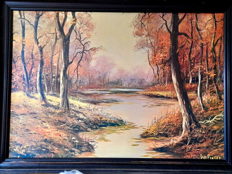 Sprzedam obraz reprodukcja J. Fraser "Drzewa jesienią" Okazja!!!