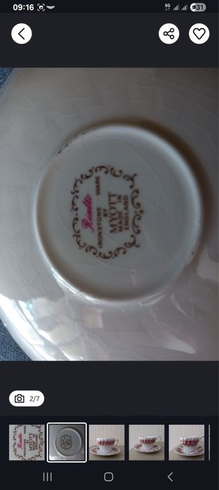 Cristaleira Antiga com Serviço Inglês Ironstone Ware by MYOTT