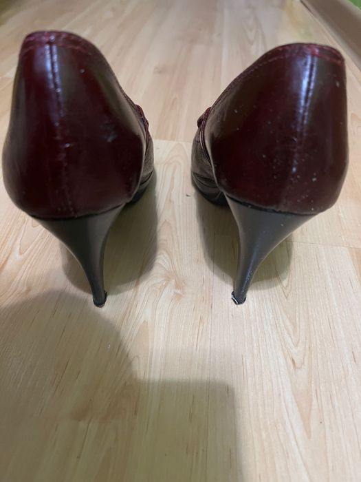 Szpilki bordowe rozmiar 38