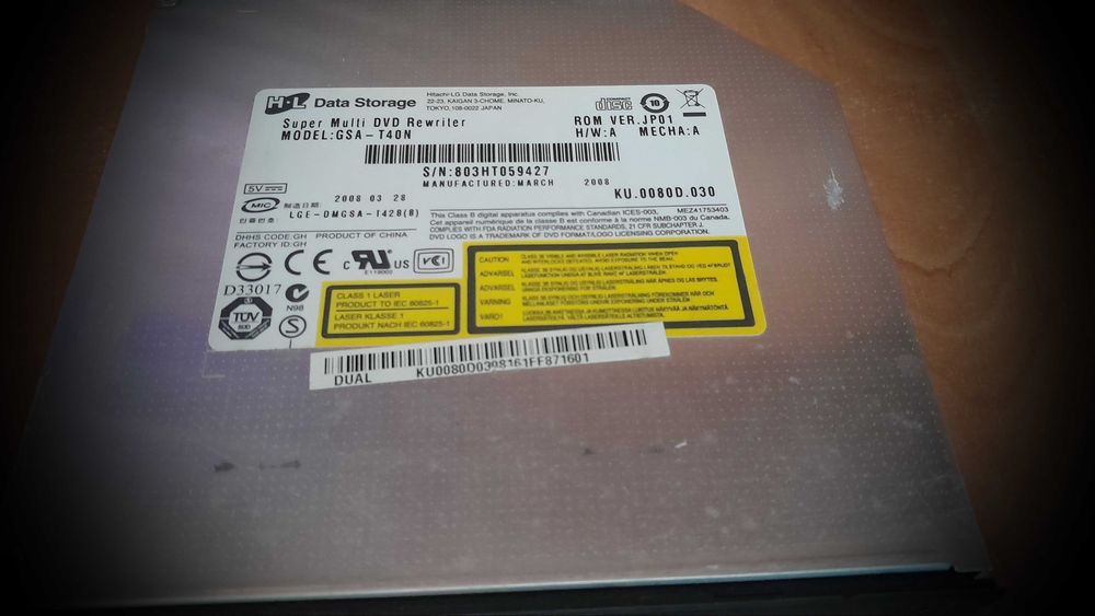 Nagrywarka LG GSA-T40N (do laptopa) czarna