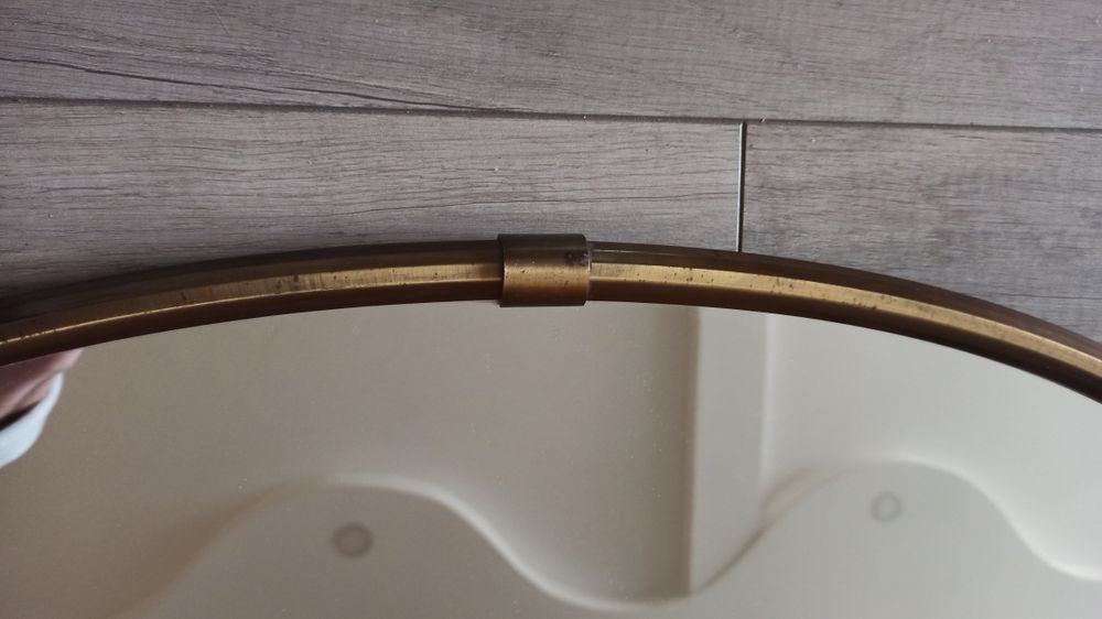 Vintage Retro lustro  oval lata 70-te