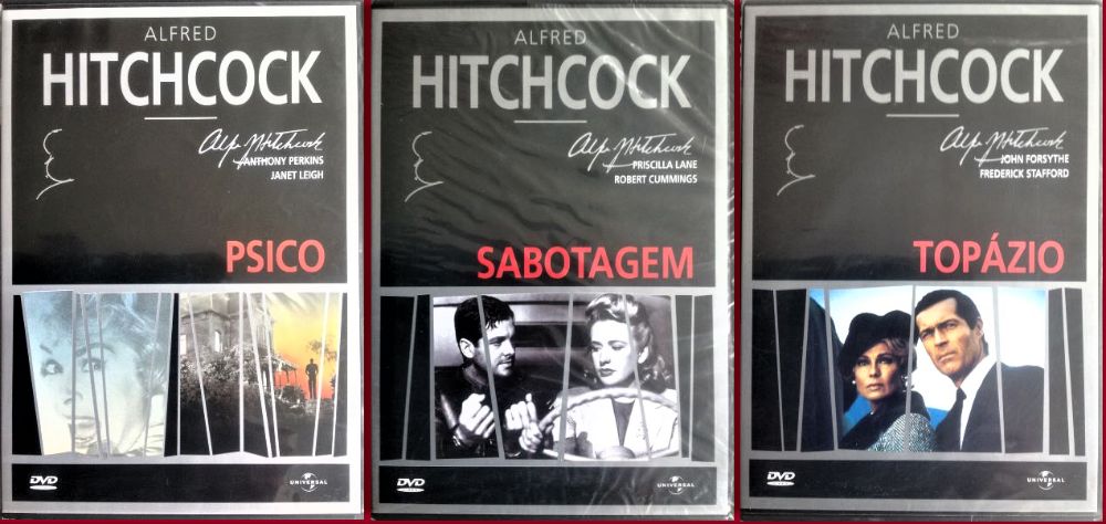 Alfred Hitchcock - 9 DVDs - Novos / Selados