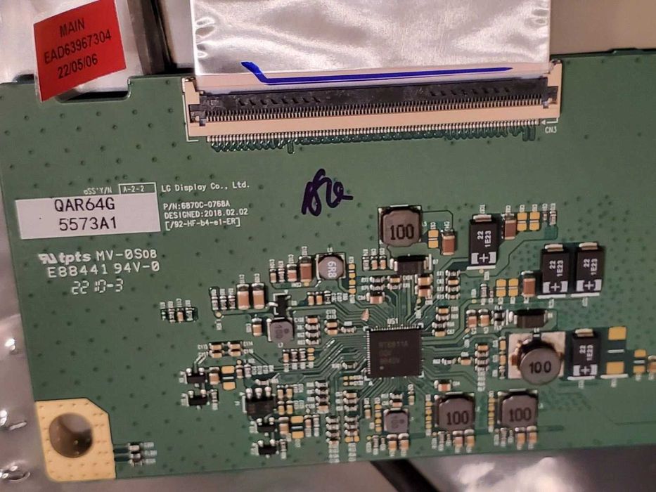 Placa T-Con (T-Con Board) LG – Excelente Estado!
