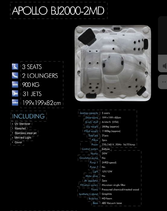 Wanna spa jacuzzi ogrodowe