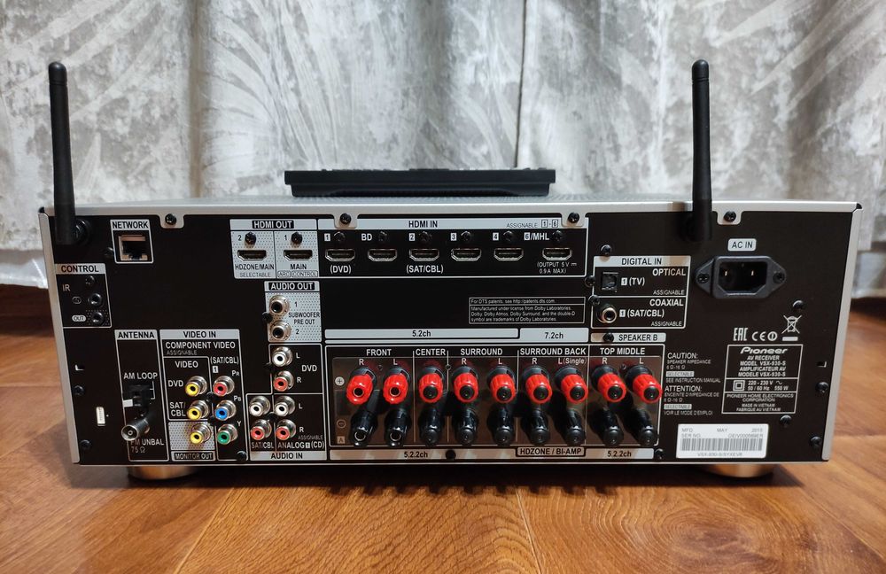AV ресивер Pioneer VSX-930-S 7x150,7.2 .WiFi, Bluetooth ,4K AirPlay Flac Made in Vietnam