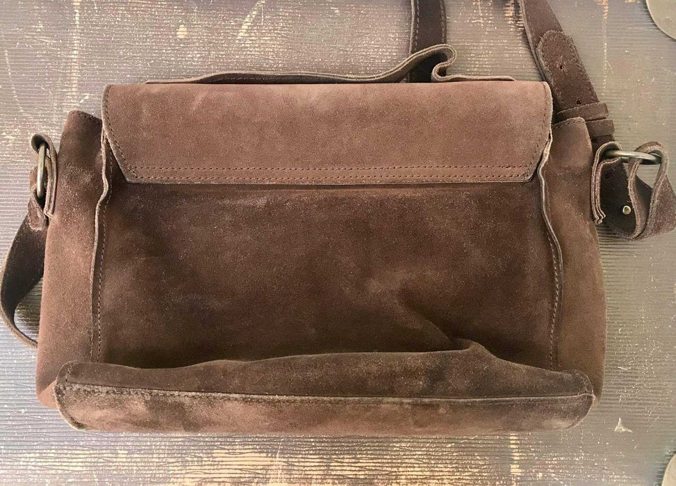 Mala CUBANAS #mão + alça extra para tiracolo #camurça #bom estado