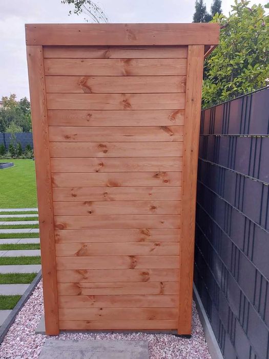 Domek narzędziowy  z drewutnią 3,5 x 1,1m, solidna zabudowa ogrodowa