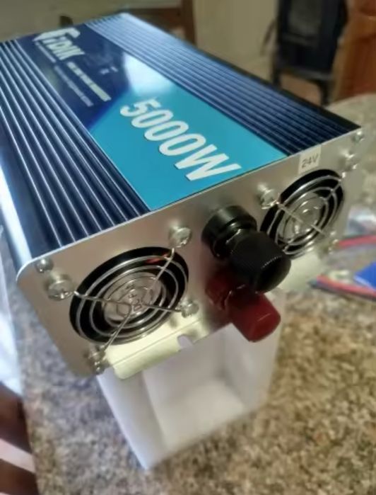 Inversor 5000w Onda Pura 24v ou 12v para 220v Novo