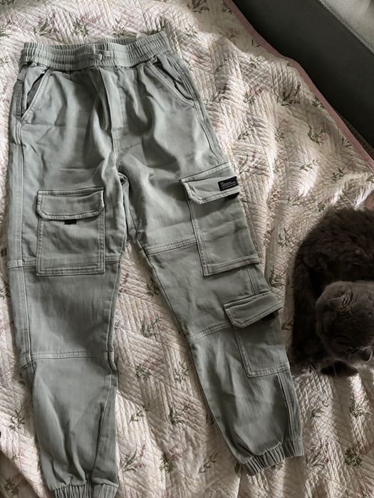 Zara 152 см стильні штани карго cargo весна бавовна 11-12