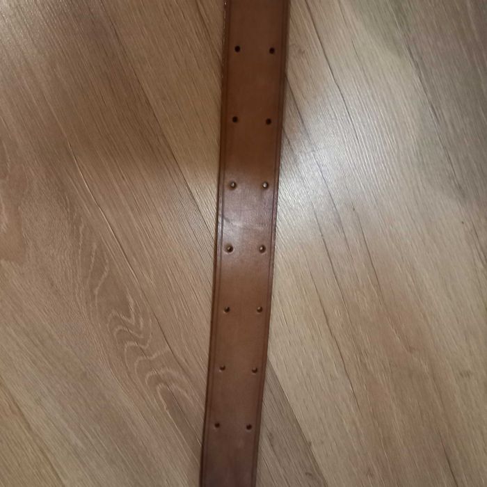 Skórzany pas podoficerski- PRL 114 cm.