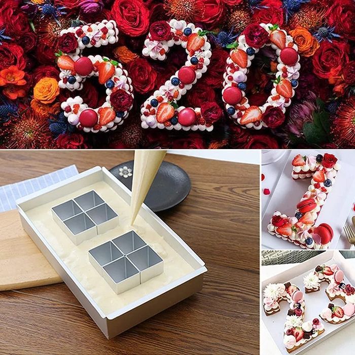 Forma do pieczenia cyfra litera wzory geometryczne