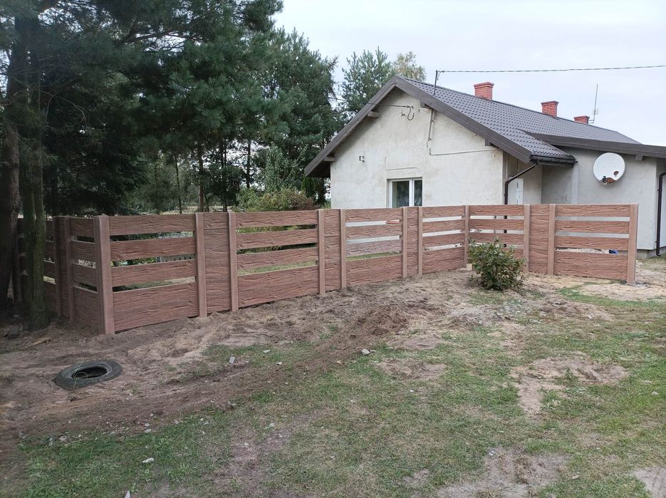 Płoty betonowe ,nowość dwustronne ,podmurówki