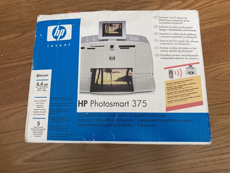 HP Photosmart 375 Impressora Fotográfica Nova (por estrear)
