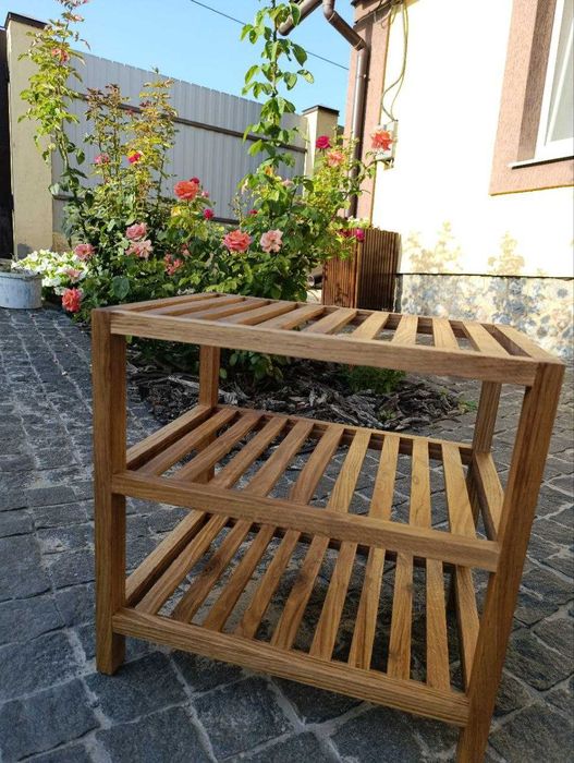 Полка для ванной под раковину этажерка на 3 полки