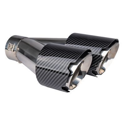 Końcówka Tłumika Carbon Podwójna 89Mm Montaż Spaw
