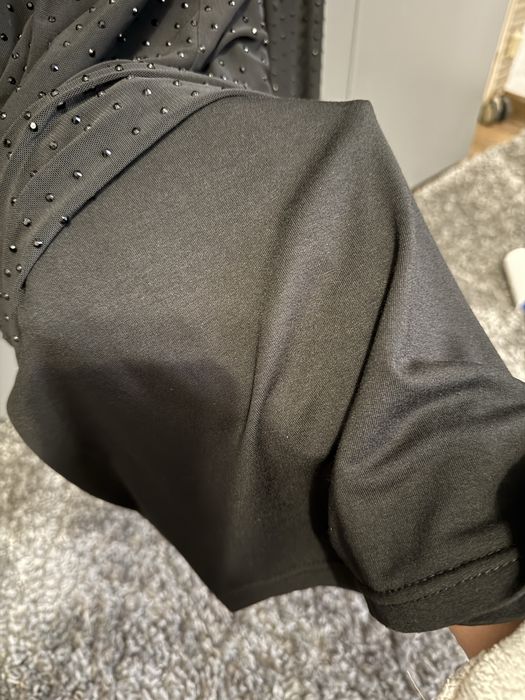 Платье мини со стразами