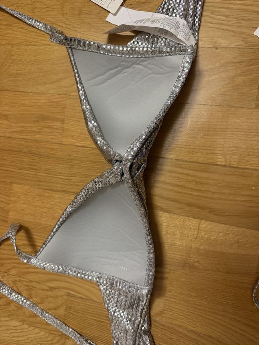 Kostium calzedonia nowy srebrny