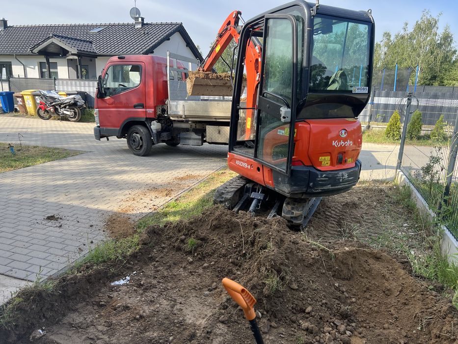 Usługi Koparką/wywrotką/minikoparką/koparkoładowarka