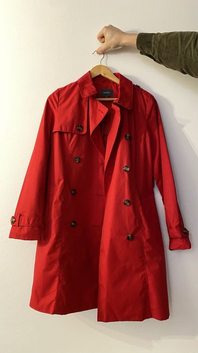 Trencz damski czerwony Montego rozmiar S